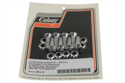 Tappet Block Screw Kit Chrome 0 /  Special application for using pre 1976 tappet blocks