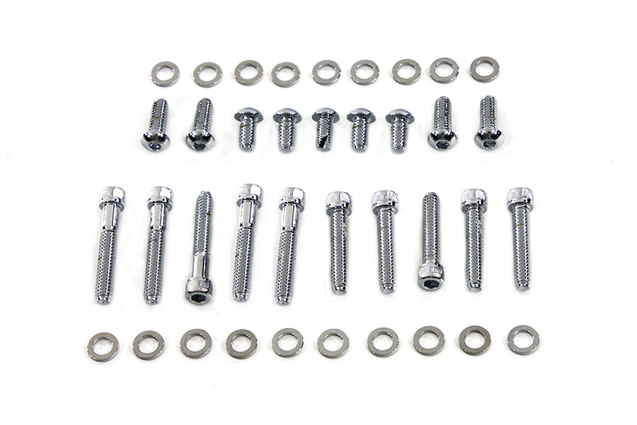 Primary Cover Screw Kit Knurled Chrome 1999 / 2006 FLT