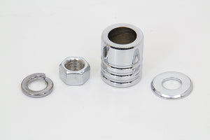 Front Axle Spacer Kit Groove Style Chrome 1997 / 1999 FLSTC